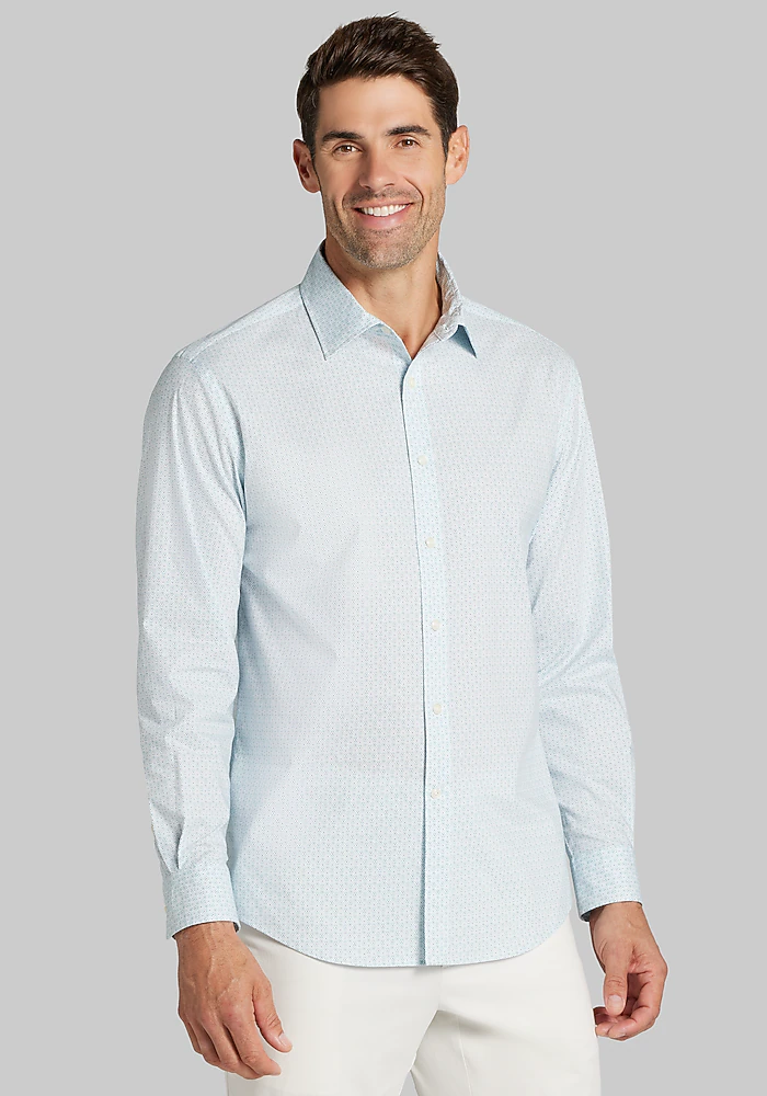 Jos. A. Bank Tailored Fit Mini Hexagon Dot Sportshirt