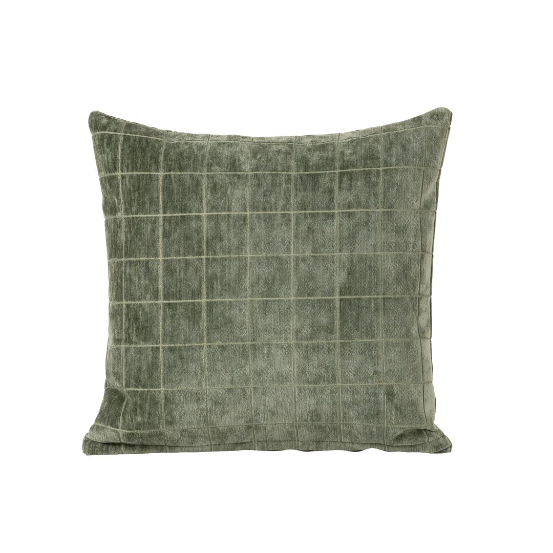 Otterville Velvet Grid Throw Pillow