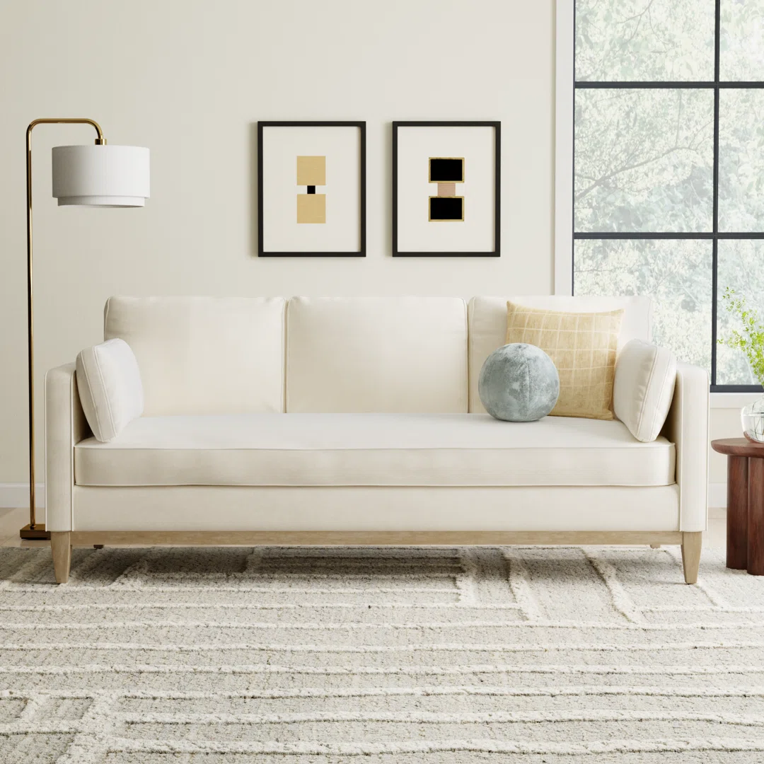 Pera 84'' Upholstered Sofa