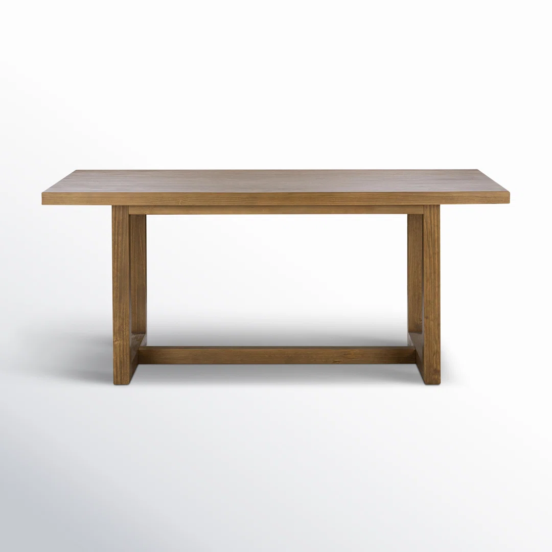Modica 70'' Pine Solid Wood Sled Dining Table