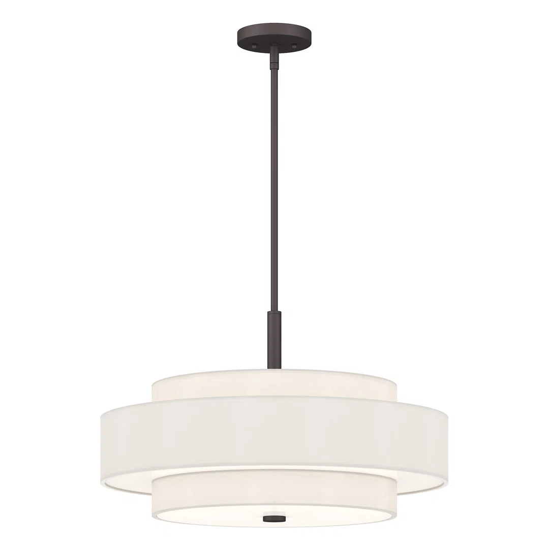 Flaire 5 - Light Shaded Drum Chandelier