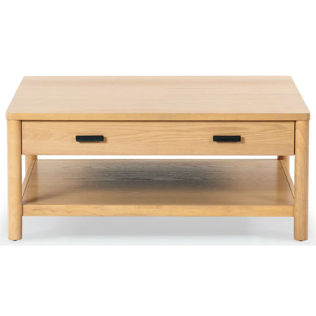 Kaplan Wood 1 Drawer Coffee Table