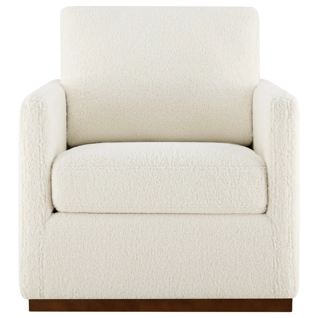 Bobbi Upholstered Swivel Armchair