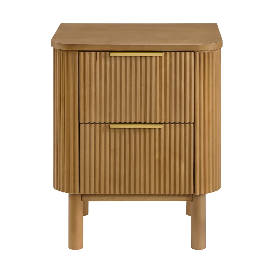 Nova Reeded 2-Drawer Nightstand
