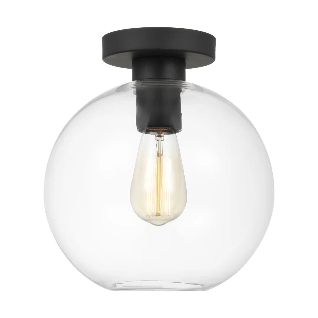 Childerley 1 - Light 10'' Simple Globe Semi Flush Mount