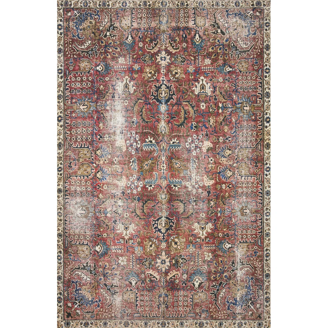 Chris Loves Julia x Loloi Jules Oriental Merlot Rug