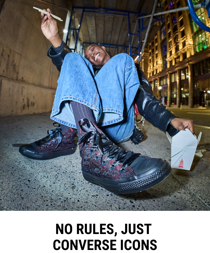 NO RULES, JUST CONVERSE ICONS