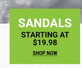 SANDALS STARTING AT $19.98