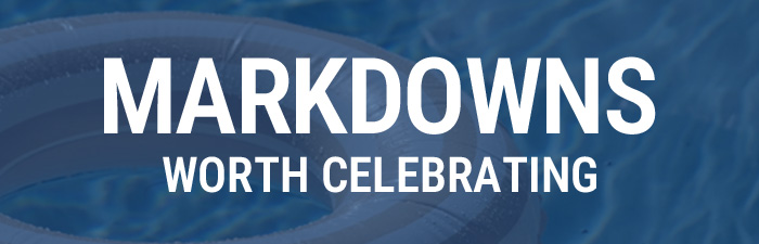 MARKDOWNS WORTH CELEBRATING