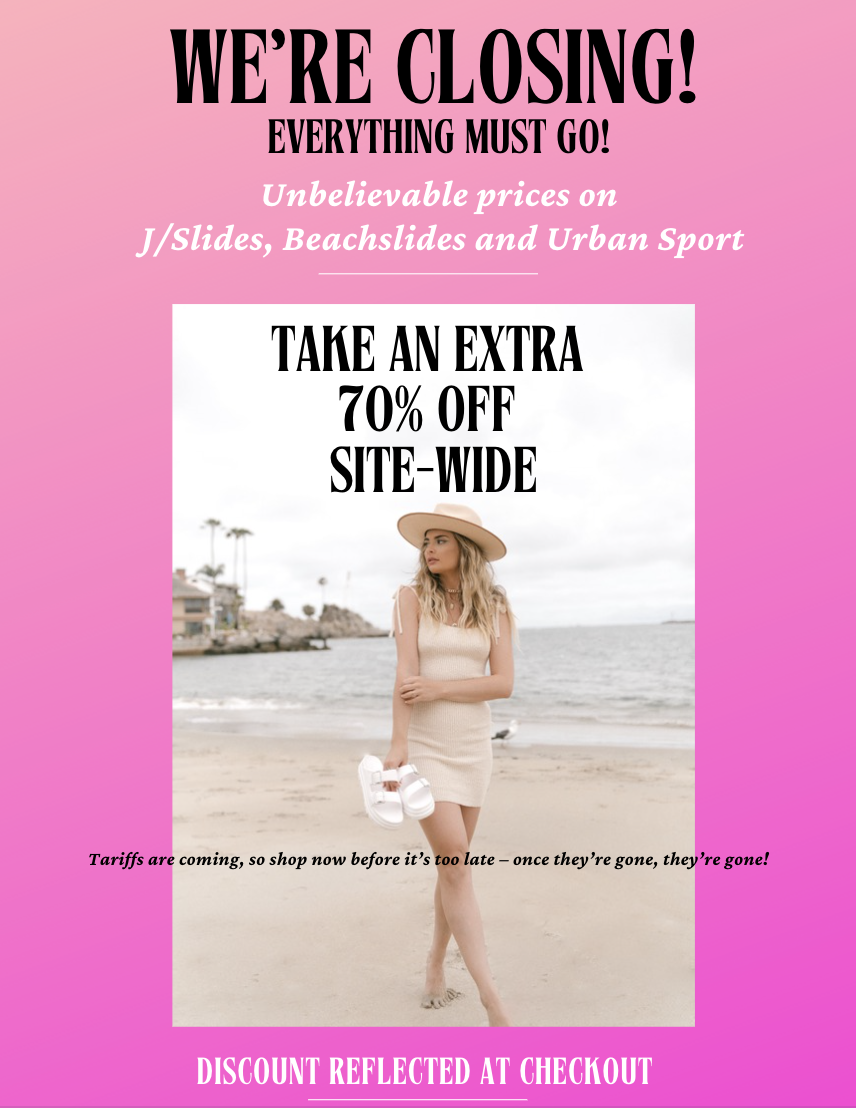EXTRA 70% OFF JSLIDES