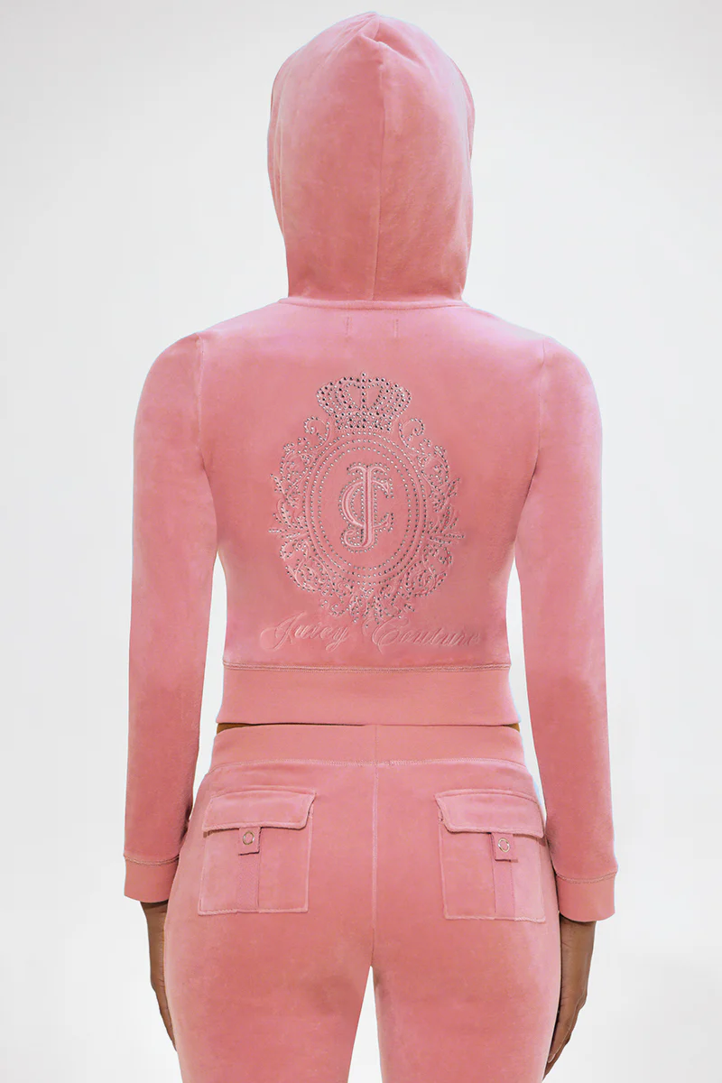 Image of Crown Heritage Cotton Velour Hoodie