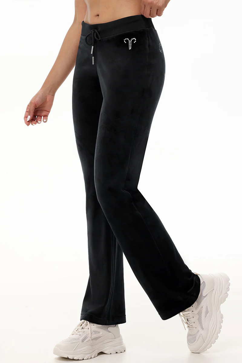 Image of Custom Zodiac OG Big Bling Velour Track Pants