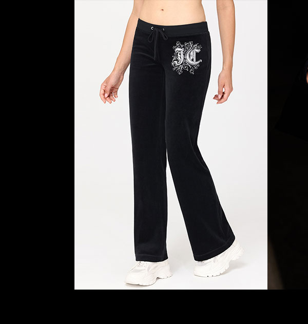 MONOGRAM HERITAGE COTTON VELOUR TRACK PANTS