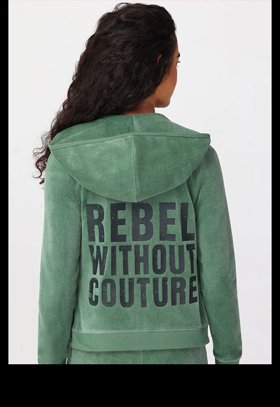 Rebel Without Couture Heritage Cotton Velour Hoodie
