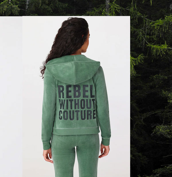 Rebel Without Couture Heritage Cotton Velour Hoodie