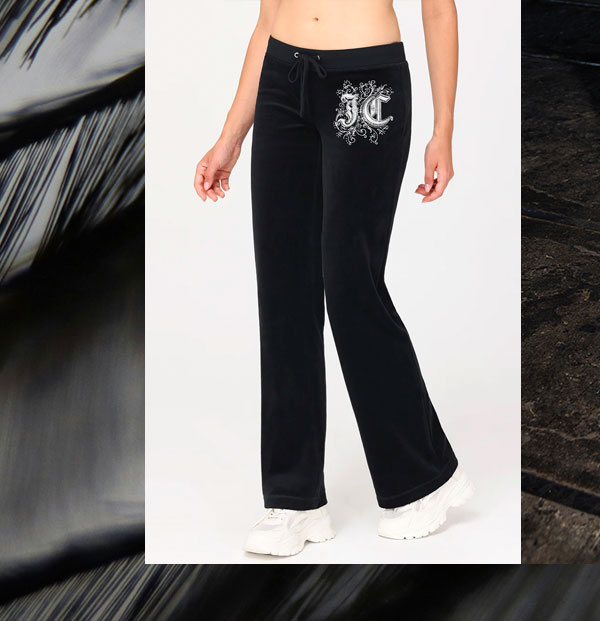 Monogram Heritage Cotton Velour Track Pants