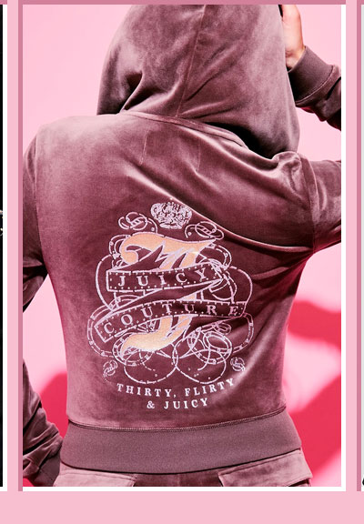 Thirty Flirty and Juicy Velour Hoodie