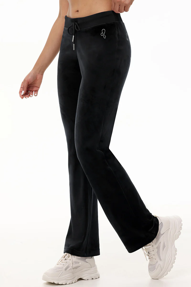 Image of Custom Zodiac OG Big Bling Velour Track Pants