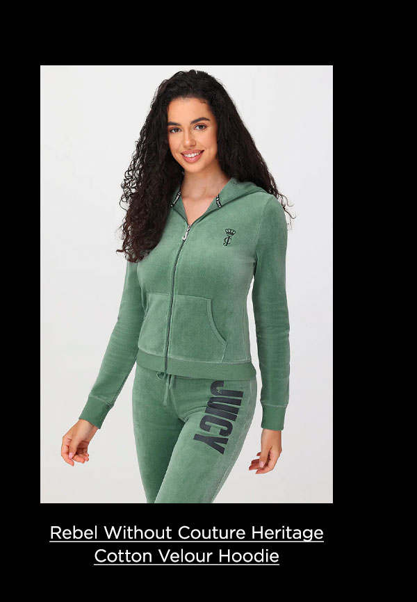 Rebel Without Couture Heritage Cotton Velour Hoodie