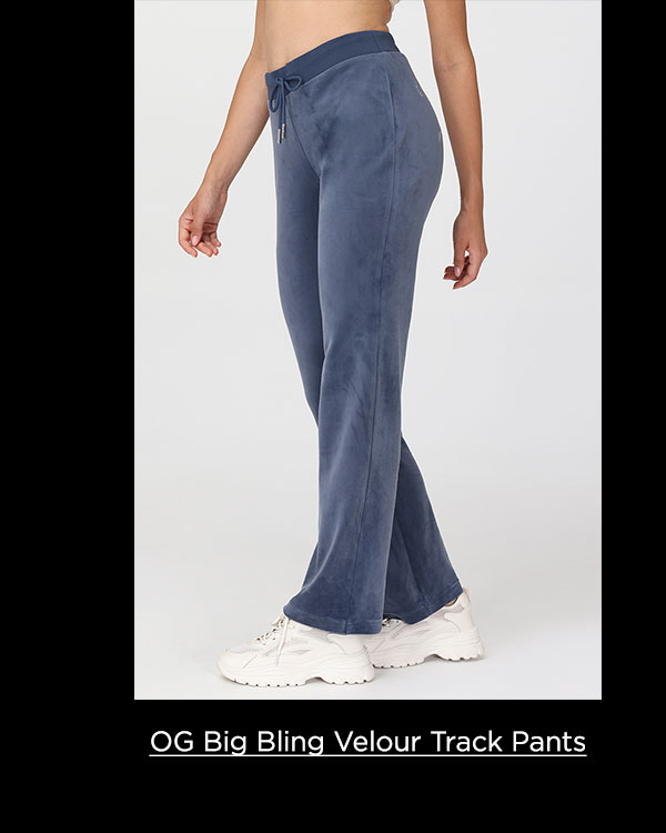 OG Big Bling Velour Track Pants