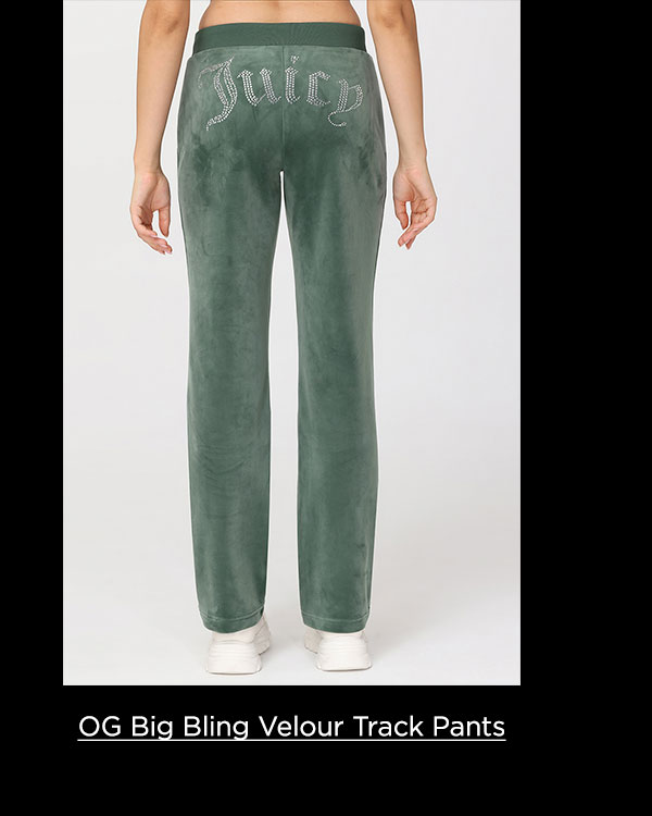 OG Big Bling Velour Track Pants