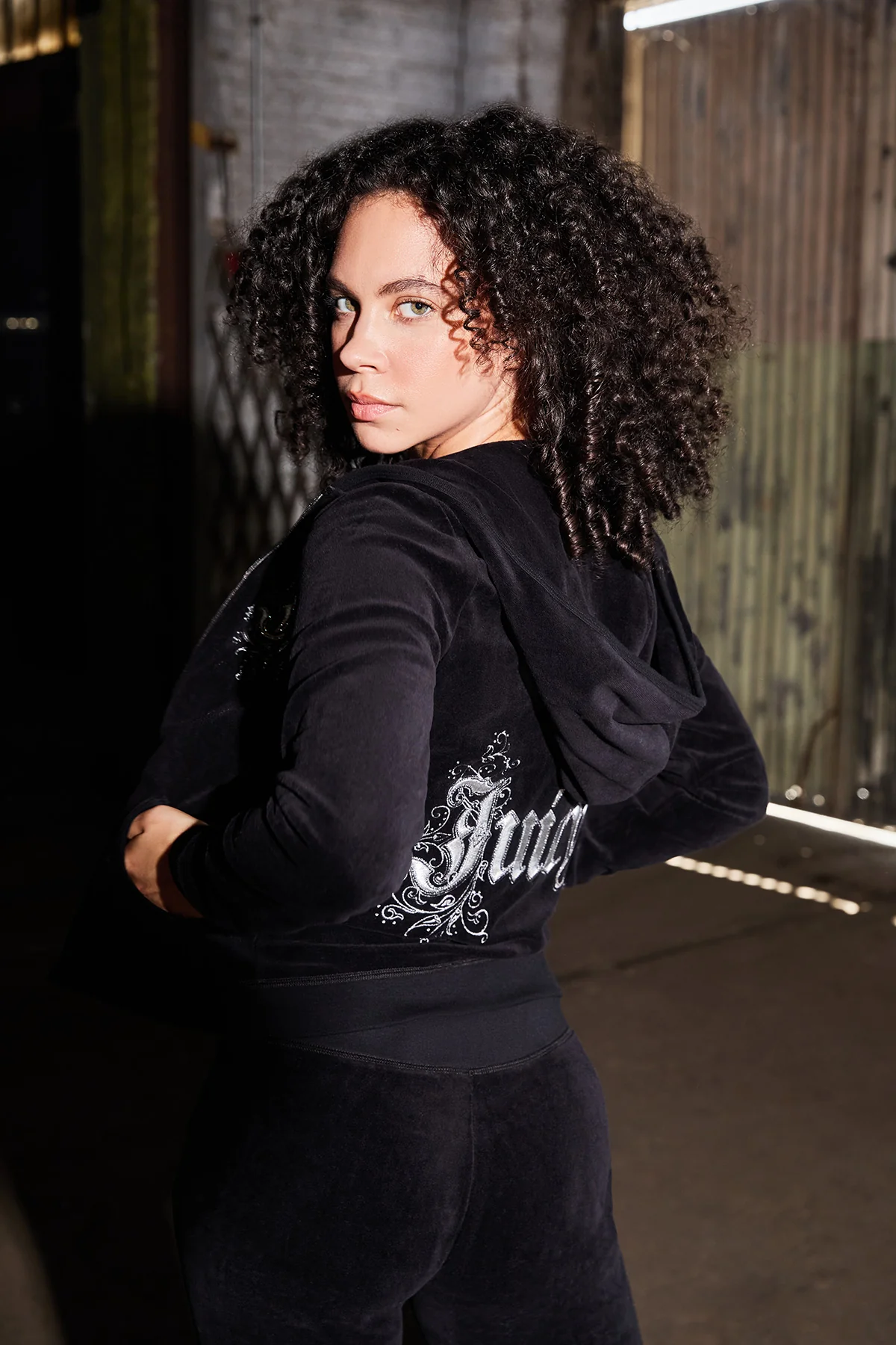 Image of Monogram Heritage Cotton Velour Hoodie