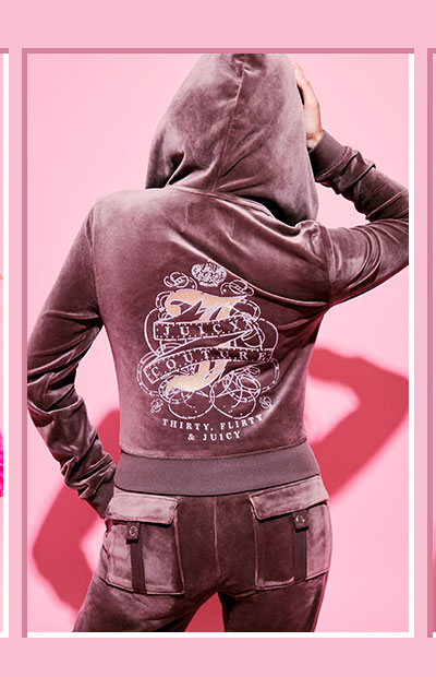 Thirty Flirty and Juicy Velour Hoodie