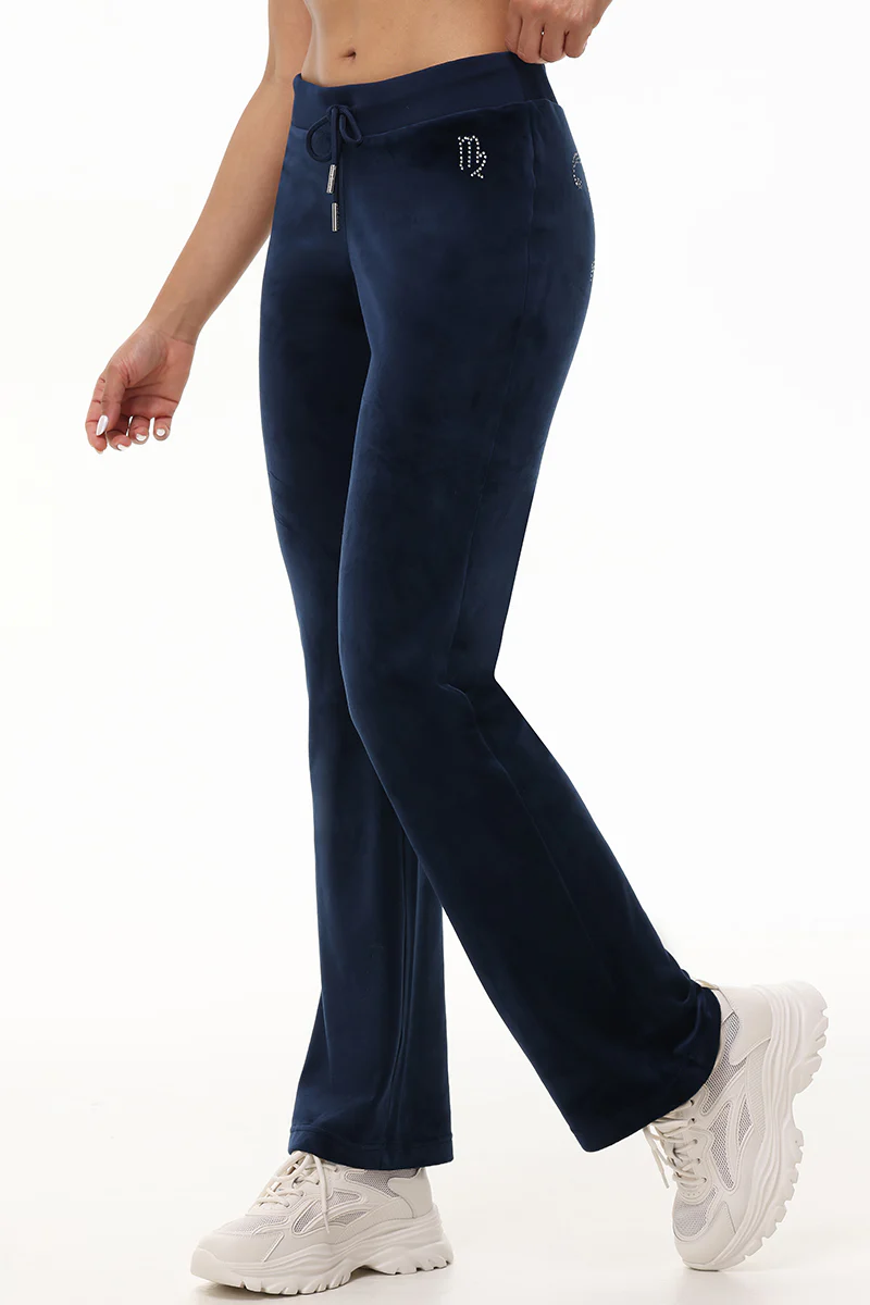 Image of Custom Zodiac OG Big Bling Velour Track Pants