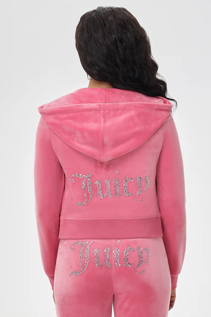 Image of Mixed Crystals Velour Hoodie