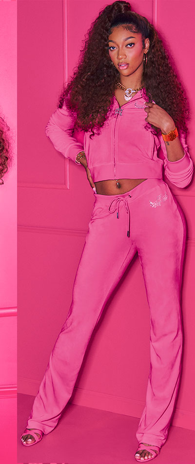 Angel Couture Big Bling Velour Hoodie