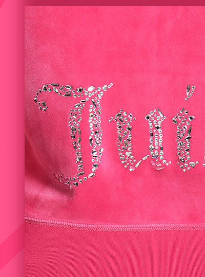 Angel Couture Big Bling Velour Hoodie