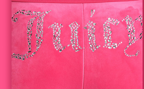 Angel Couture Big Bling Velour Track Pants