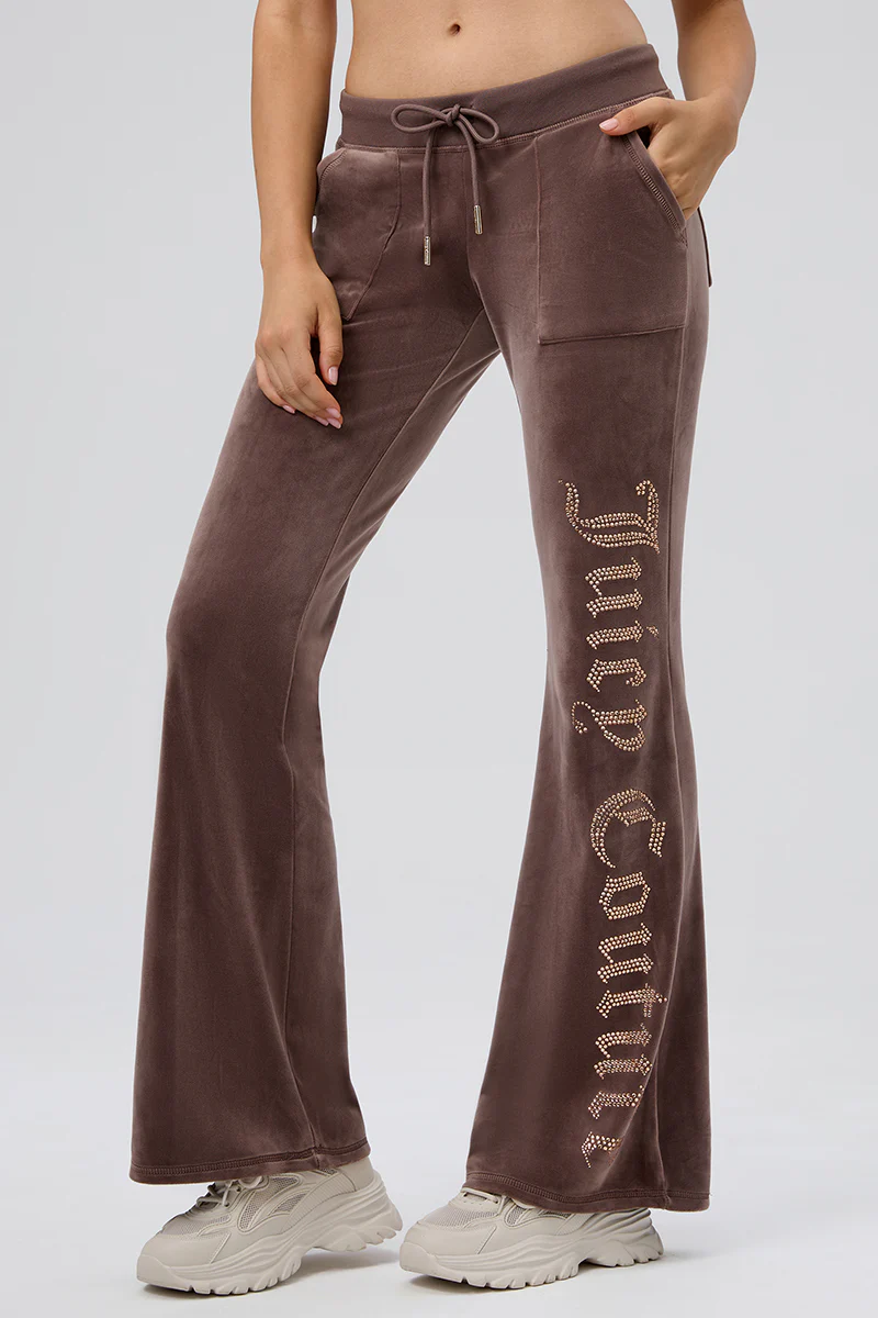 Image of 30th Birthday Big Bling Snap Pocket Velour Pants