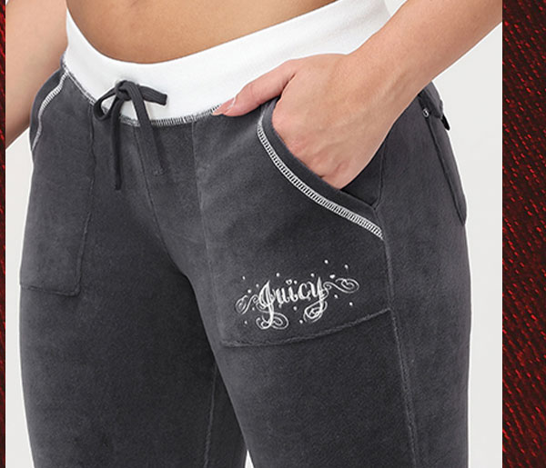 Sweetheart Cotton Velour Track Pants