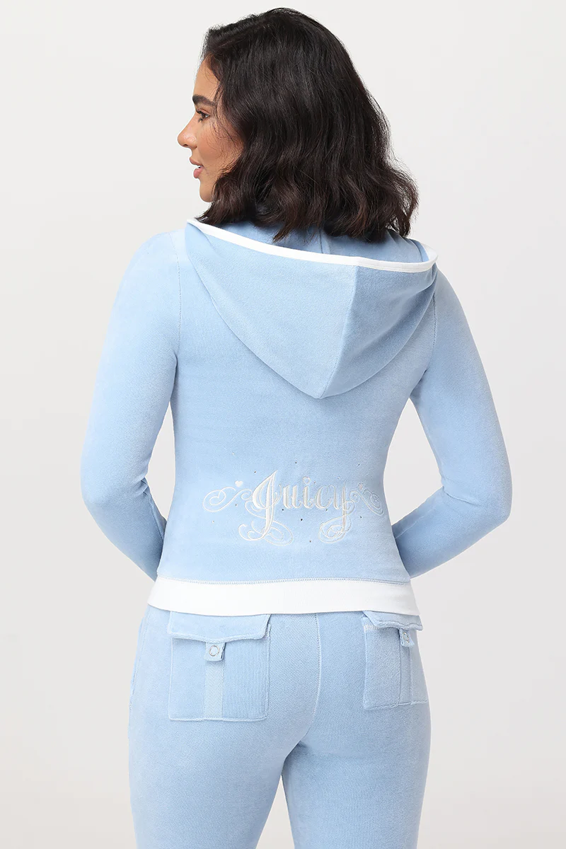 Image of Sweetheart Cotton Velour Hoodie