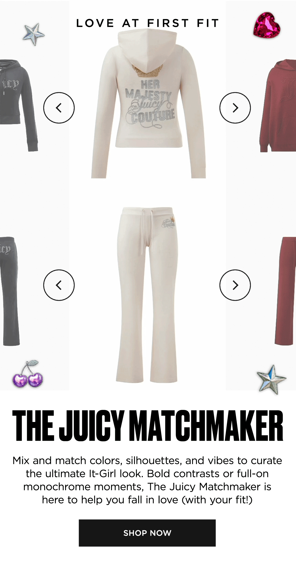 The Juicy Matchmaker is here to help you fall in love (with your fit!) | Shop Now