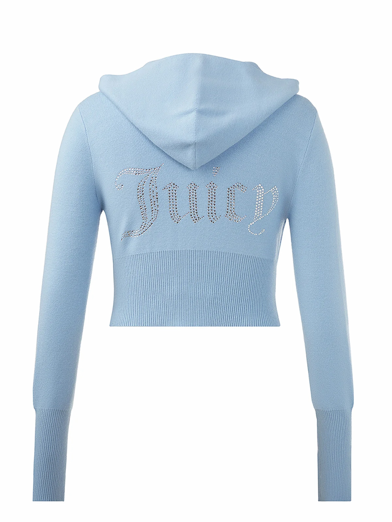  Big Bling Knit Hoodie – Frosted