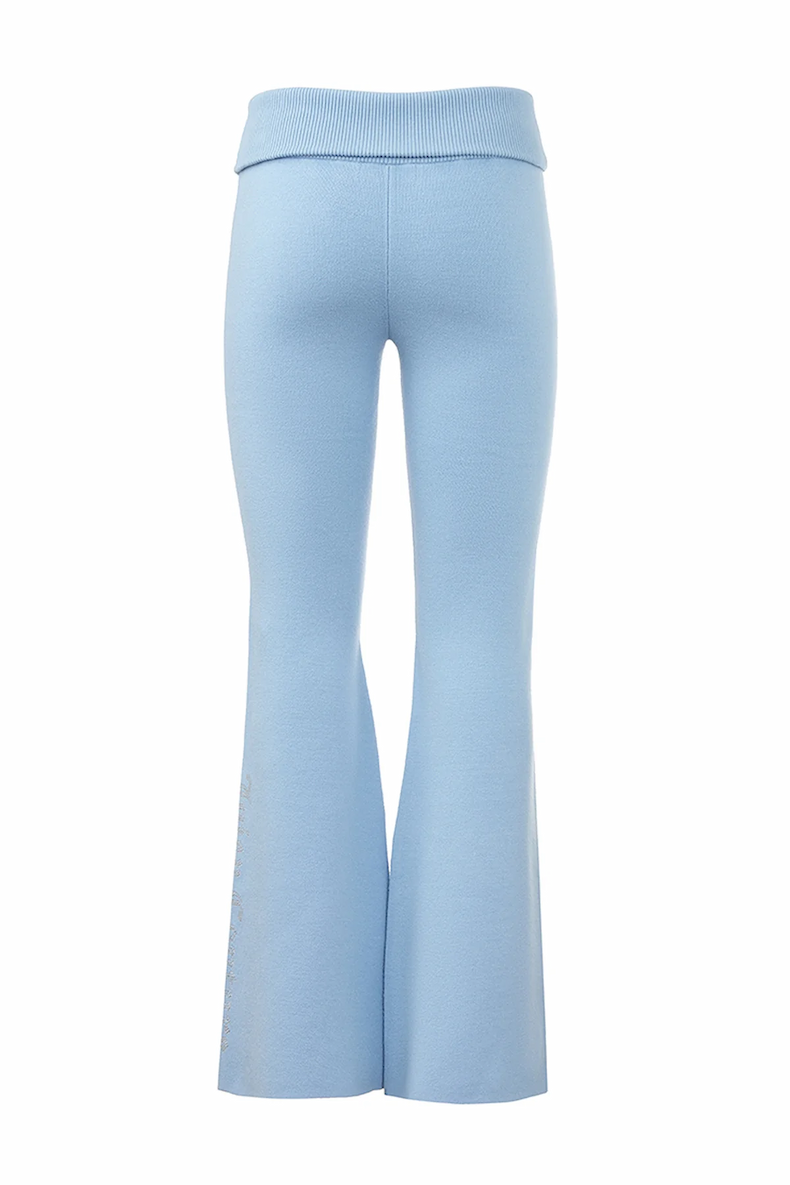 Fold Over Wide Leg Pants – Frosted