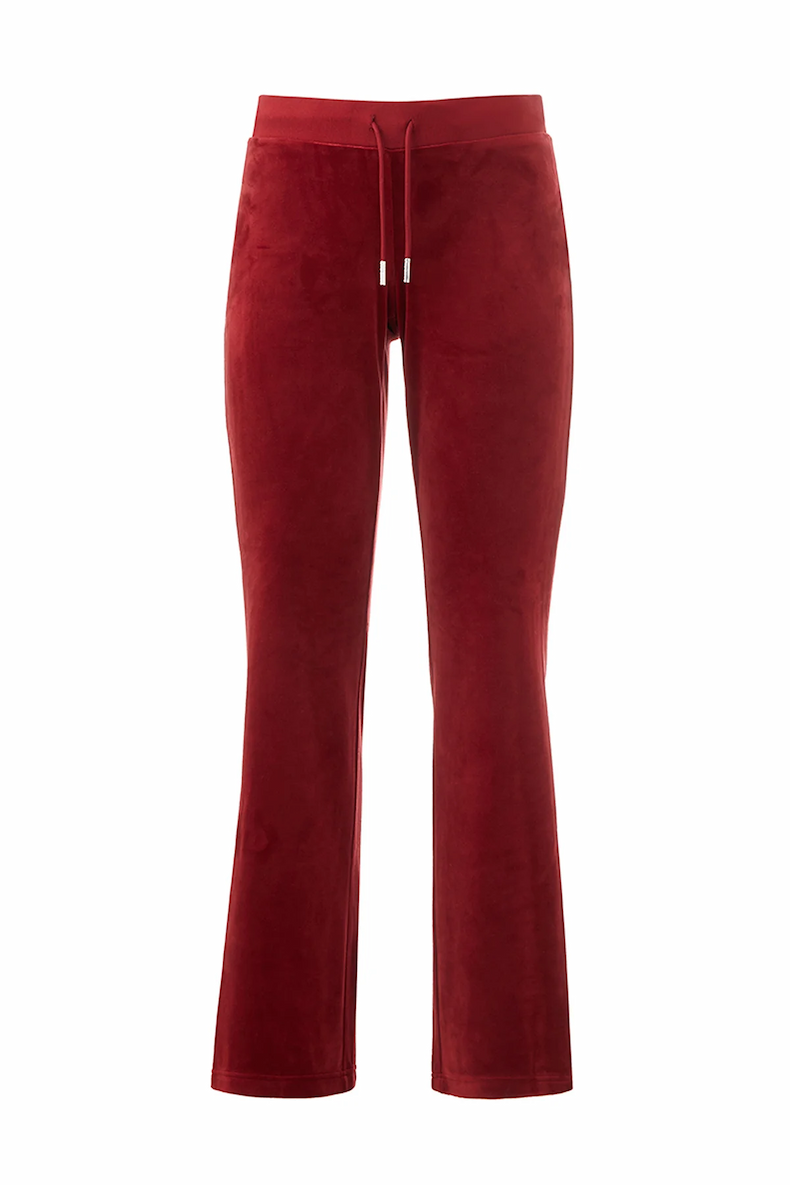 Mixed Crystals Velour Track Pants –&nbsp;Red Dahlia