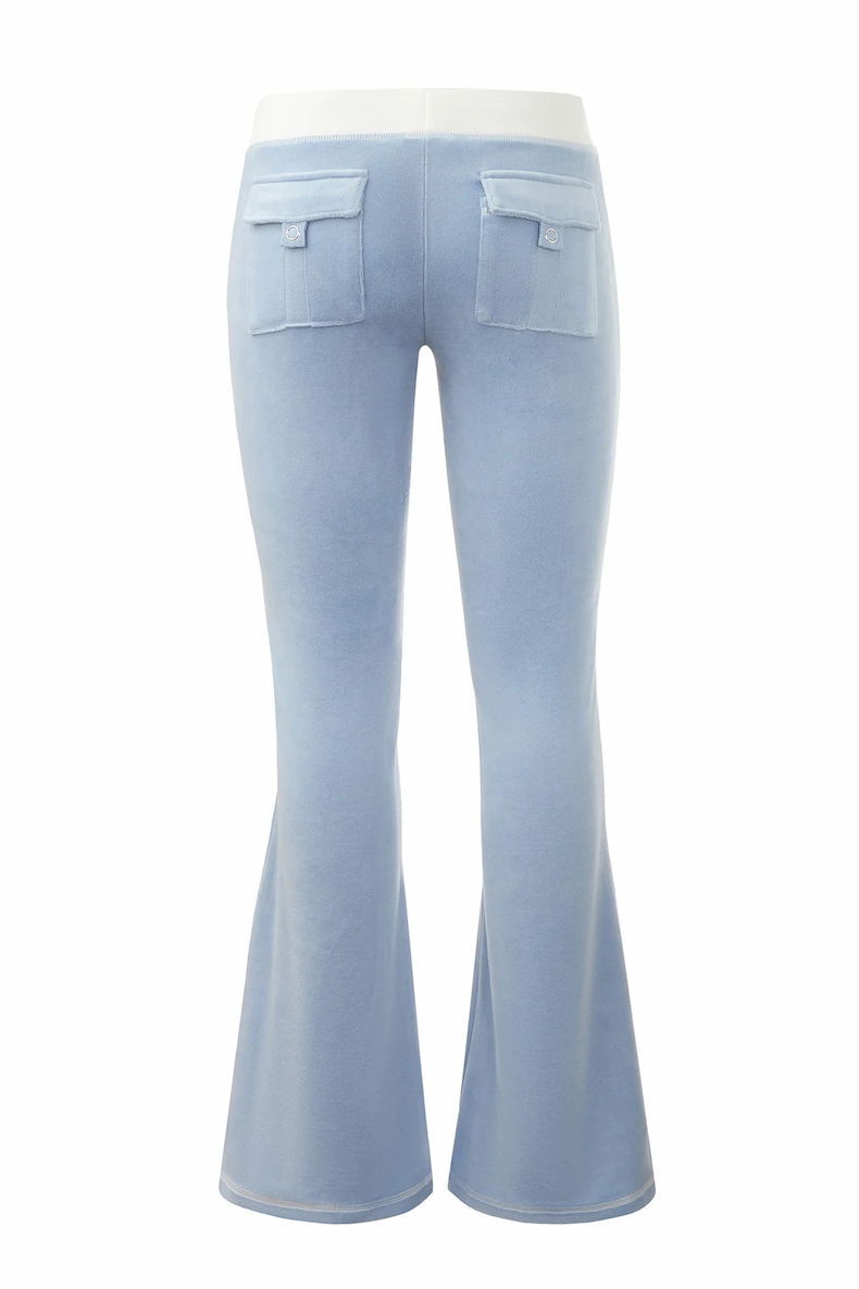  Sweetheart Cotton Velour Track Pants – Frosted