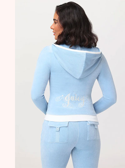 Sweetheart Cotton Velour Hoodie