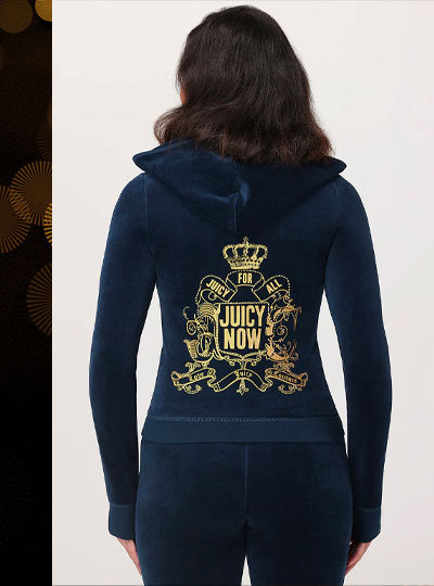 Juicy for All Heritage Cotton Velour Hoodie