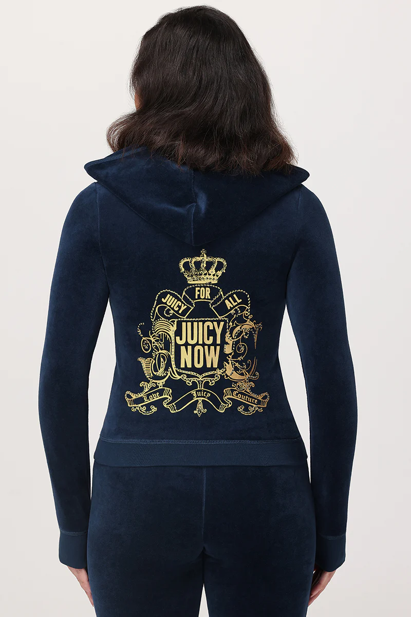 Image of Juicy for All Heritage Cotton Velour Hoodie