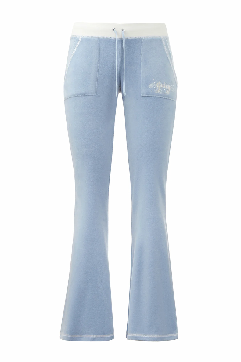  Sweetheart Cotton Velour Track Pants – Frosted