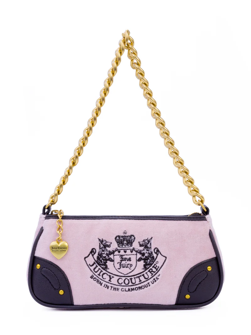 Heritage Core Pochette – Dusty Blush/Chocolate Brown