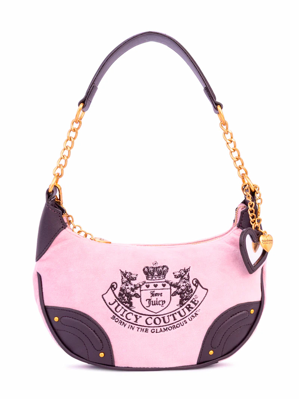 Heritage Core Shoulder Crossbody Bag – Dusty Blush/Chocolate Brown