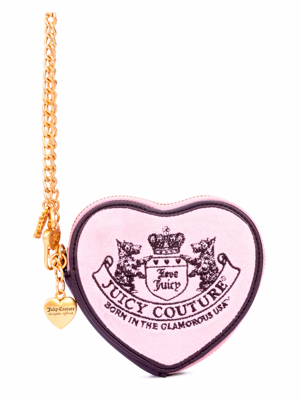 Heritage Core Heart Zip Around Wallet –&nbsp;Dusty Blush/Chocolate Brown