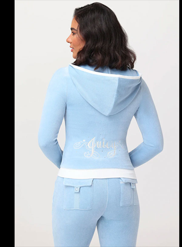 Sweetheart Cotton Velour Hoodie – Frosted