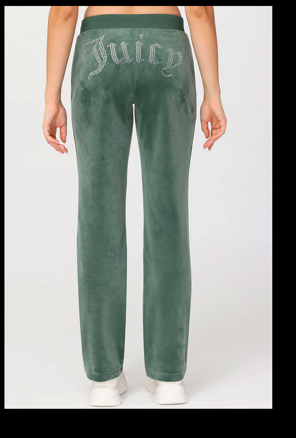 OG Big Bling Velour Track Pants  – Dark Forest