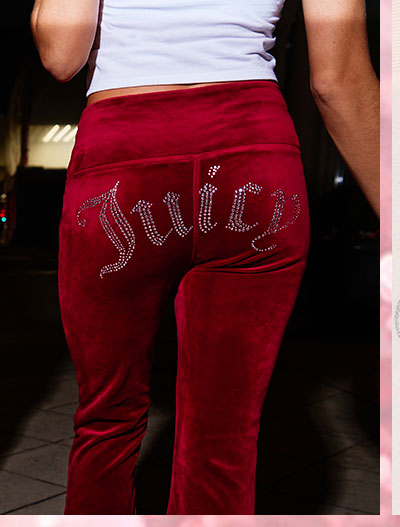 Mixed Crystals Velour Track Pants